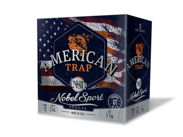 Nobel/Eurosports LLC ANS27755 American Trap  12Gauge 2.75" 8.5Shot 25 Per Box/10 Case