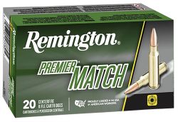Remington Ammunition 21485 Premier Match 308Win 168gr Sierra MatchKing BTHP 20 Per Box/10 Case