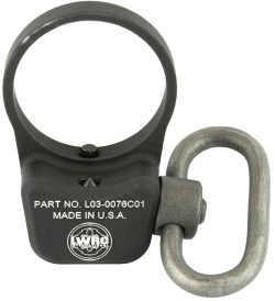 LWRC 2000072A01 LWRCI Ambi QD Sling Mount with QD Swivel Black Metal