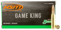 HSM 7MM089N Game King  7mm-08 Rem 160 gr Sierra GameKing Spitzer Boat Tail 20 Per Box/ 25 Case