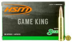 HSM 300WINMAG41N Game King  300 Win Mag 180 gr Sierra GameKing Spitzer Boat Tail 20 Per Box/ 20 Case