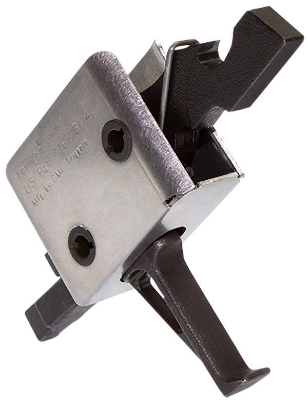 CMC Triggers 91507 Drop-In  Single-Stage Flat Trigger w/ 3.50 lbs Draw Weight & Black/Silver Finish
