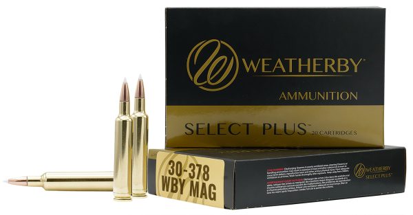 Weatherby B303180TTSX Select Plus  30-378WthbyMag 180gr Barnes Tipped TSX Lead Free 20 Per Box/10 Case