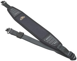 Butler Creek 23616 Rhino Rib Rifle/Shotgun Sling Black Nylon Padded Design Features Uncle Mike's QD Swivels