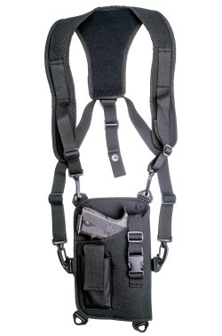 GrovTec US Inc GTHL14905R Trail Pack  Shoulder Black 1000D Nylon Harness Fits Large Semi-Auto Fits 4.50-5" Barrel Right Hand