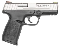 Smith & Wesson 11908 SD40 VE *CA Compliant Compact Frame 40 S&W 10+1 4" Stainless Steel Barrel, Satin Serrated Stainless Steel Slide, Matte Black Polymer Frame w/Picatinny Rail, Black Textured Grip