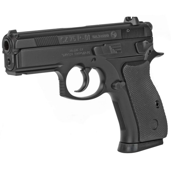 CZ 75 P-01 9MM PISTOL BLACK FIXED SIGHTS DECOCKER 2-15RD MAGS - Image 2