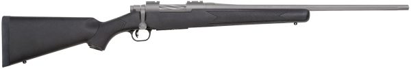 Mossberg 28006 Patriot Synthetic 7mm-08 Rem 5+1 22" Fluted Barrel w/Recessed Match Crown, Cerakote Stainless Steel, Spiral-Fluted Bolt, Synthetic Stock, Drop Box Magazine, Adjustable LBA Trigger