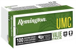 Remington Ammunition 23765 UMC Value Pack 9mmLuger 115gr Full Metal Jacket 100 Per Box/6 Case