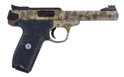 Smith & Wesson 10297 SW22 Victory Full Size Frame 22 LR 10+1 5.50" Kryptek Highlander Match Grade Steel Barrel & Frame, Black Textured Grip, Thumb Safety
