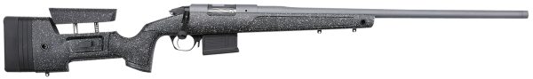 Bergara Rifles BPR2065MC Premier HMR Pro 6.5 Creedmoor 5+1 24" Threaded Barrel, Tactical Gray Cerakote,  Black with Gray Fleck Stock