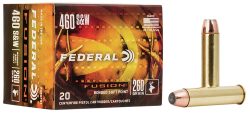Federal F460FS1 Fusion Handgun 460S&W Mag 260gr Fusion Soft Point 20 Per Box/10 Case