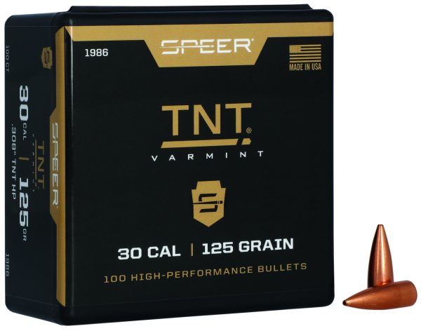 Speer 1986 TNT  30Cal 125gr Jacketed Hollow Point 100 Per Box/5 Case