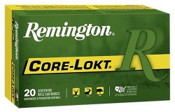 Remington Ammunition 21325 Core-Lokt  270Win 100gr Pointed Soft Point Core-Lokt 20 Per Box/10 Case