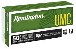 Remington Ammunition 23738 UMC  357Mag 125gr Jacketed Soft Point 50 Per Box/10 Case