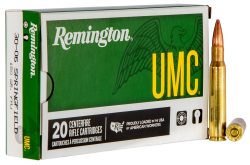 Remington Ammunition 23699 UMC  30-06Springfield 150gr Full Metal Jacket 20 Per Box/10 Case