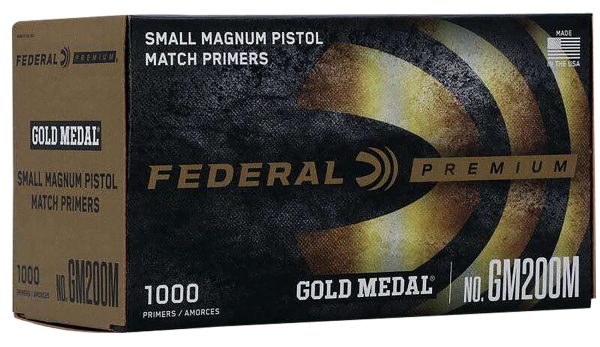 Federal GM200M Gold Medal Premium Small Pistol Multi Caliber Handgun 1000 Per Box/5 Case