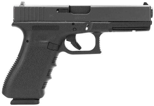 Glock PI3150201 G31 Gen3 357 Sig 10+1 4.49" Barrel, Black  Frame & Slide, Finger Grooved Rough Texture Grip, Safe Action Trigger
