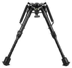 NcStar ABPGC2 Precision Grade Compact Notched Bipod 5.5-8" w/Notched Legs Aluminum/Steel Includes 3 Adapters