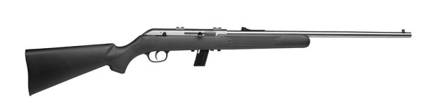 Savage Arms 31000 64 FSS 22 LR Caliber with 10+1 Capacity, 21" Barrel, Matte Stainless Metal Finish, Matte Black Synthetic Stock & No AccuTrigger Right Hand (Full Size)