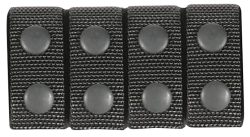 Blackhawk 44B351BK Belt Keeper  2.25" Black Nylon Snap Mount