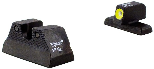 Trijicon 600596 HD Night Sights  Green/Tritium Yellow Outline Front Sight-Green Tritium Black Outline Rear Sight H&K USP