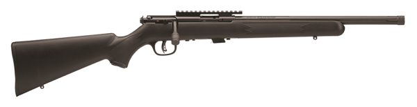 Savage Arms 96699 93R17 FV-SR 17 HMR Caliber with 5+1 Capacity, 16.50" Threaded/Heavy Barrel, Matte Blued Metal Finish, Matte Black Synthetic Stock & Picatinny Rail Right Hand (Full Size)