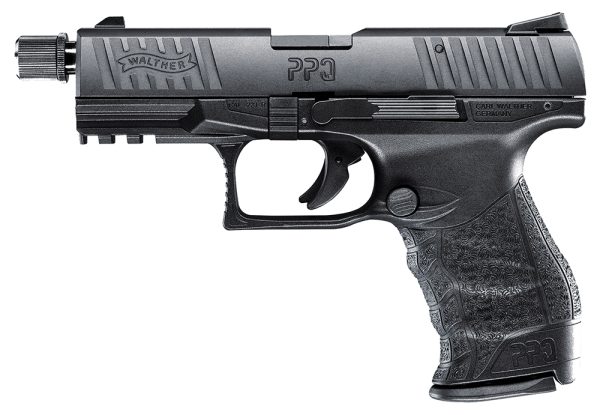 Walther Arms 5100301 PPQ M2 SD Tactical 22 LR 12+1 4" Threaded Black Steel Barrel, Matte Black Tenifer Aluminum/Serrated Slide, Black Polymer Frame w/Picatinny Rail, Black Polymer Grips