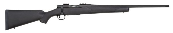 Mossberg 27838 Patriot Synthetic 243 Win 5+1 22" Fluted Barrel w/Recessed Match Crown, Matte Blued Metal Finish, Spiral-Fluted Bolt, Synthetic Stock, Drop Box Magazine, Adjustable LBA Trigger