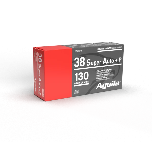 AGUILA 38 SUPER AUTO FMJ 130GR 50RD BX 20 BXS PER CS