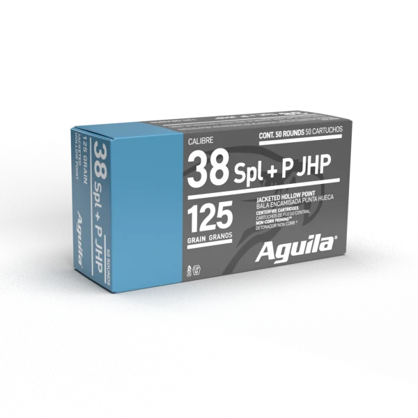AGUILA 38 SPL JHP 125GR 50RD BOX 10 BXS PER CS