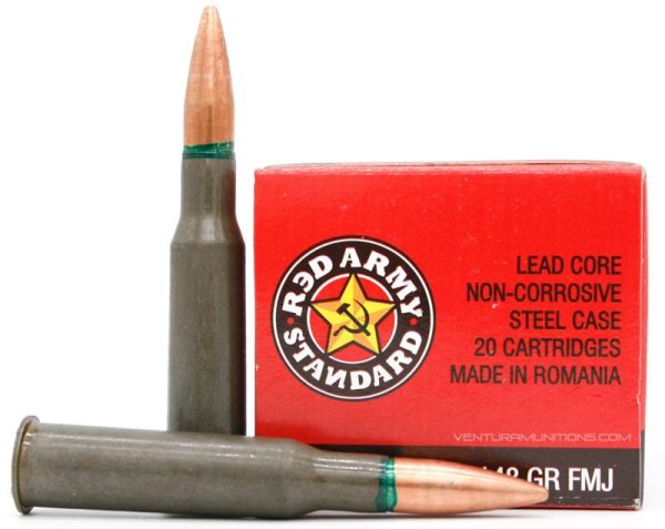 RED ARMY 7.62X54R STL CASE 148GR FMJ 20RD BX 31 BX'S PER CS