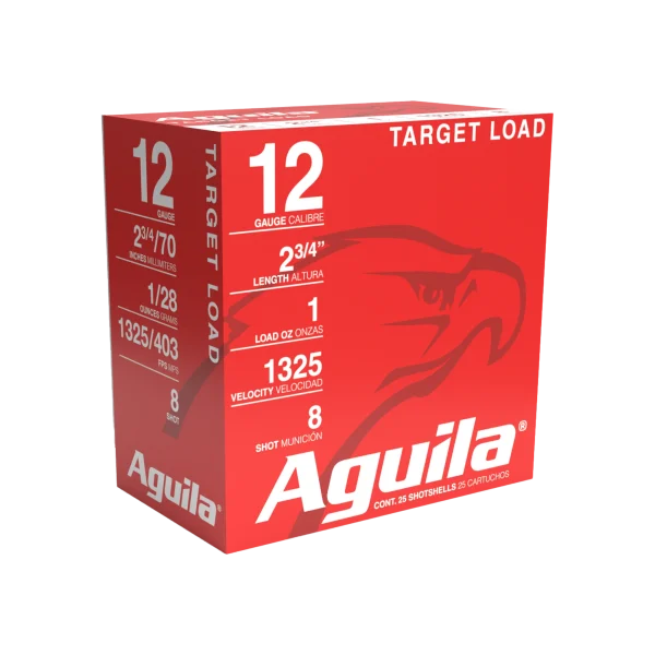 AGUILA 12GA 2 3/4" HV SPT #8 25RD BX 10 BXS PER CS