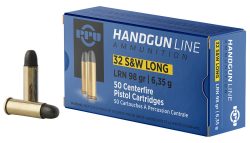 PPU 32 S&W LONG LRN 98GR 50RD BOX 10 BOXES PER CASE