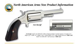 NORTH AMERICAN ARMS SHERIFF 22LR/22MAG 2.5" SS 5SH